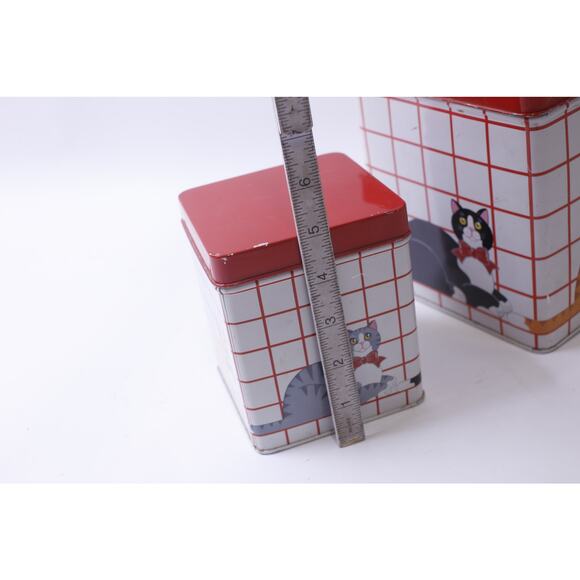Funny Cats, Tin Box, Set of 2, Vandor, 1983, Japan, Container~ 241211-WH M-19-01 - Picture 4 of 5